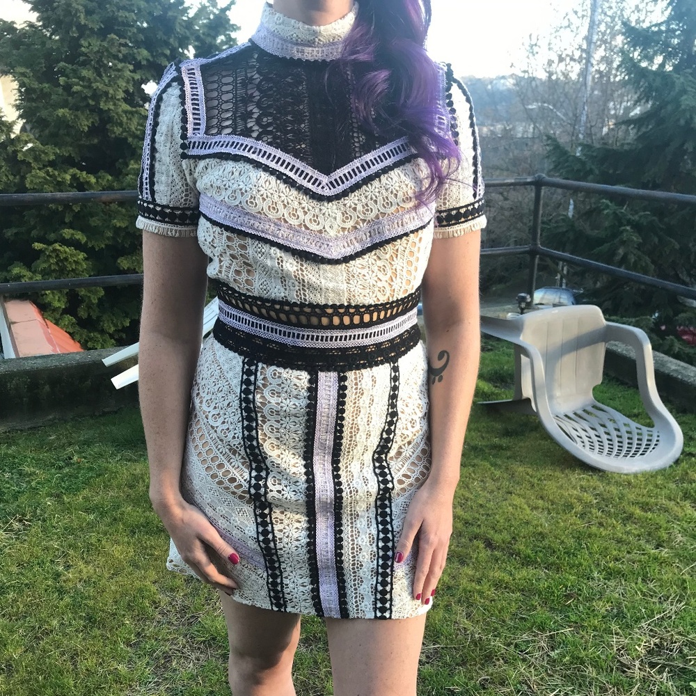 NWOT Nasty Gal Sentimental Lady Crochet Lace Dress